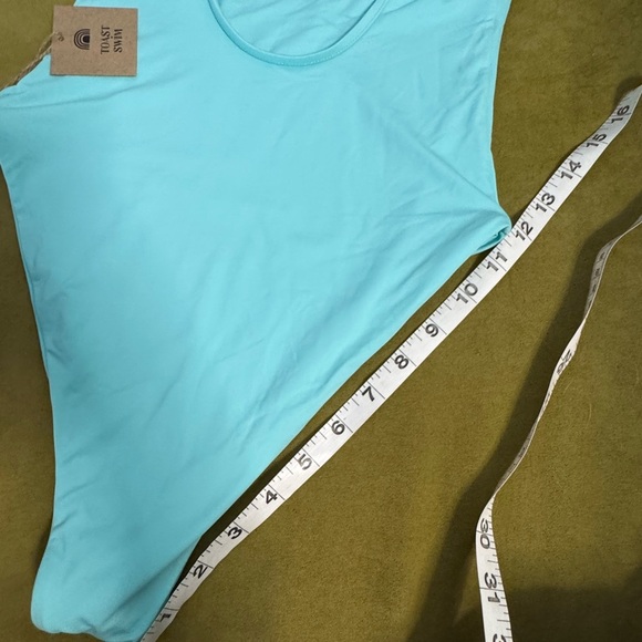 Free People x Toast High Cut One-Piece Swimsuit Sz S in Island Paradise NWT 93 - Picture 15 of 16